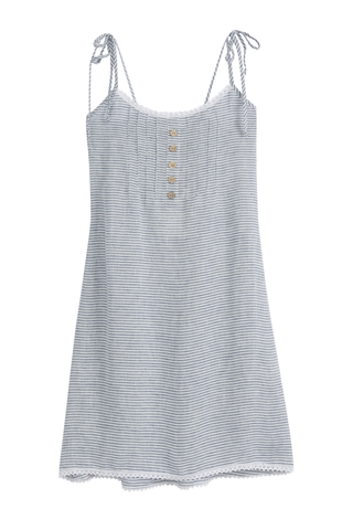 Hanko pellavamekko, blue stripe