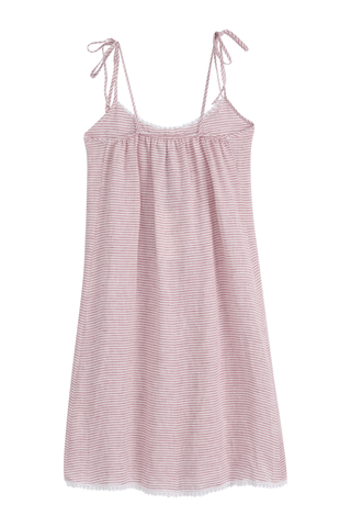 Hanko pellavamekko, pink stripe