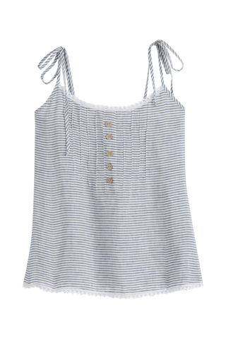 Hanko pellavatoppi, blue stripe