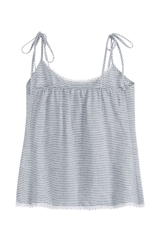 Hanko pellavatoppi, blue stripe