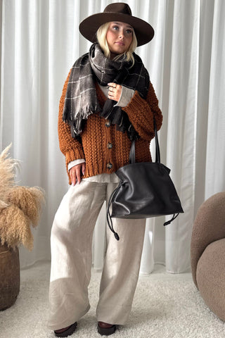 Hygge cardigan, cinnamon