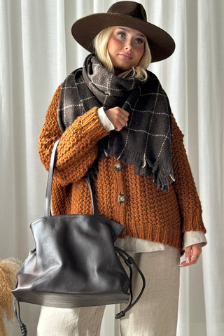 Hygge cardigan, cinnamon