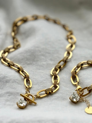 Inez chain kaulakoru, kirkas
