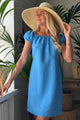 Isabel pellavamekko, heavenly blue