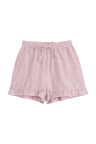 Isolde pellavashortsit, pink stripe