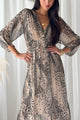 Jaqueline silkkiviskoosimekko, soft leo print