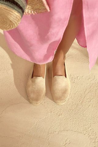 Hamptons espadrillot, champagne beige