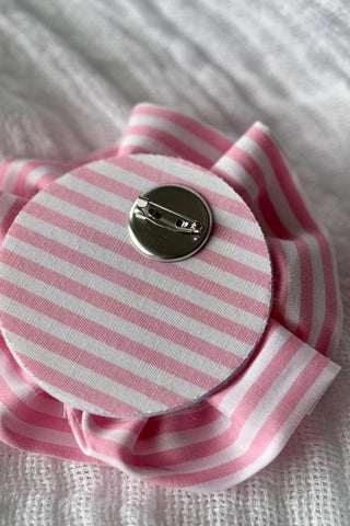 Flower rintaneula, pink stripe