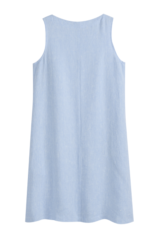 Less is More pellavamekko, oxford blue