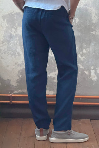 Loose pellavahousut, navy