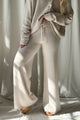 Lounge neulehousut, light beige