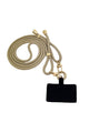 Base Phone Necklace, beige/gold