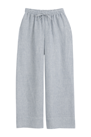 Mallorca pellavahousut, blue stripe