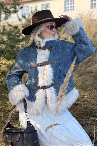 Northern Luxe denim jacket, blue
