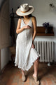 Oasis mesh linen dress, sand