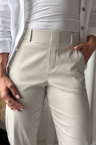 Ornela stretch housut, beige