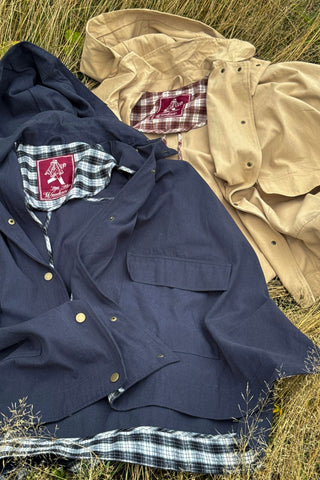 Parka Poncho jacket, beige