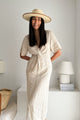 Collins linen dress, sand