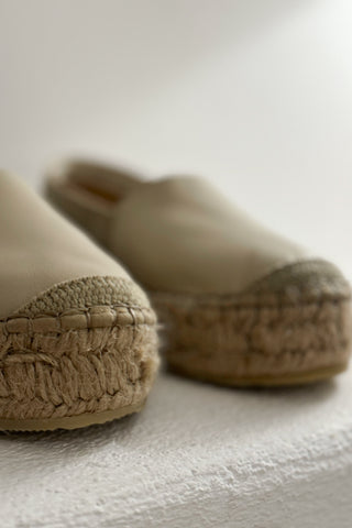 Ida espadrillot, beige nappa