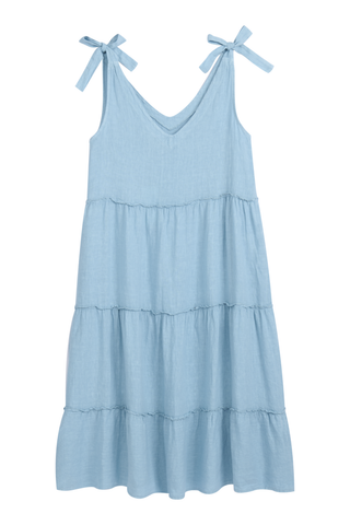 Riviera Romance pellavamekko, aqua