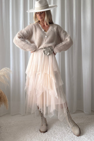 Rosie tyllihame, light beige