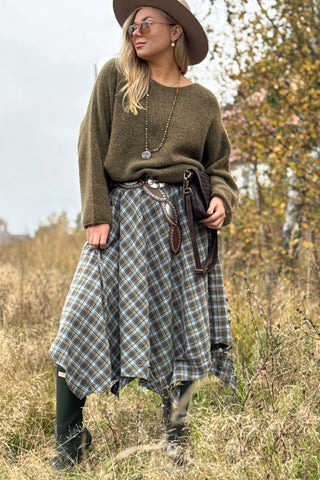 Ruudullinen flanellihame, camo