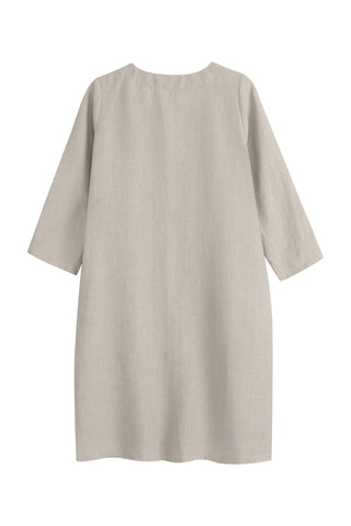 Sharon linen dress, natural
