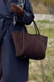 Society suede laukku, coffee