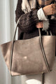 Society suede laukku, mushroom