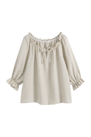 Sofia pellavapaita, beige check