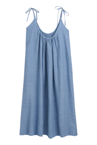 Sun Queen pellavamekko, denim blue