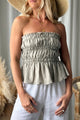 Sunstar linen top, natural