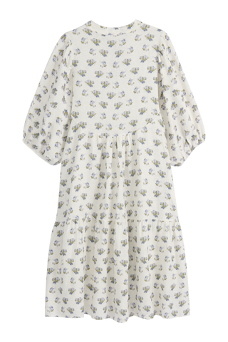 Thalia pellavamekko, floral blue