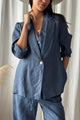 Timeless pellavableiseri, denim stripe