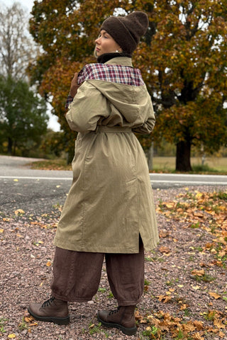 Hooded Trench Coat, beige