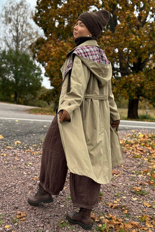 Hooded Trench Coat, beige