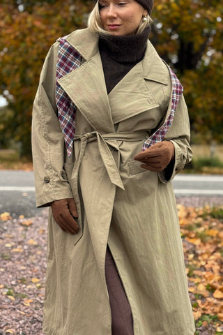 Hooded Trench Coat, beige
