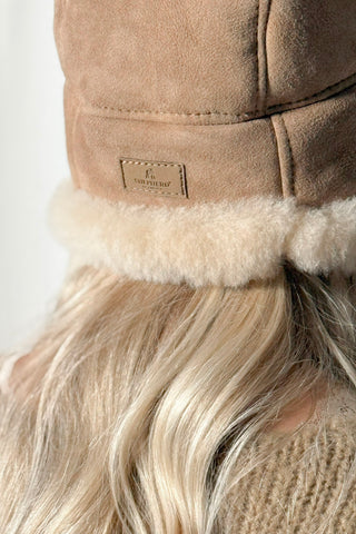 Wengen fur hat, beige