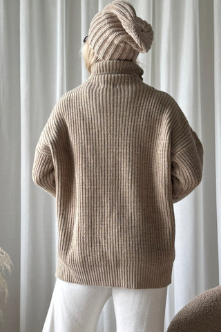 Wilson villasekoitepooloneule, beige