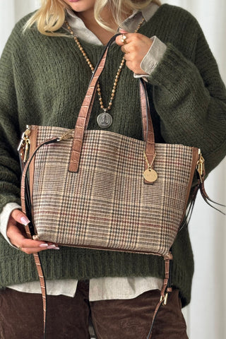 Windsor Reversible Bag little, brown/check