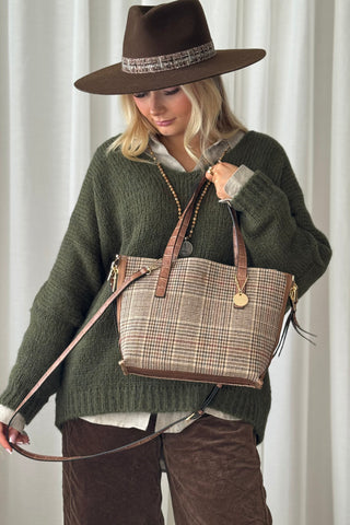 Windsor Reversible Bag little, brown/check