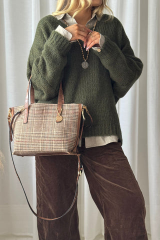 Windsor Reversible Bag little, brown/check