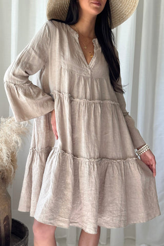 Addie pellavamekko, cashmere
