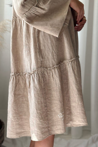 Addie pellavamekko, cashmere