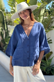 Andrea pellavajakku, royal blue