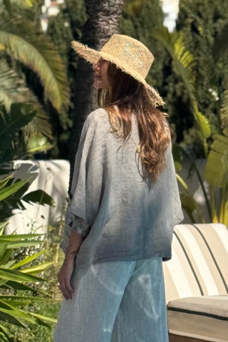 Andrea linen jacket, taupe