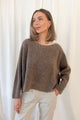 Angie alpakkaneule, taupe