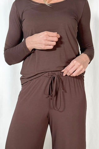 Bamboo Relax pants, coffee