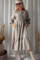 Beth Ellen pellavamekko, taupe