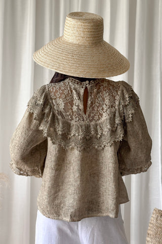Boho Lace pellavapaita, savanna